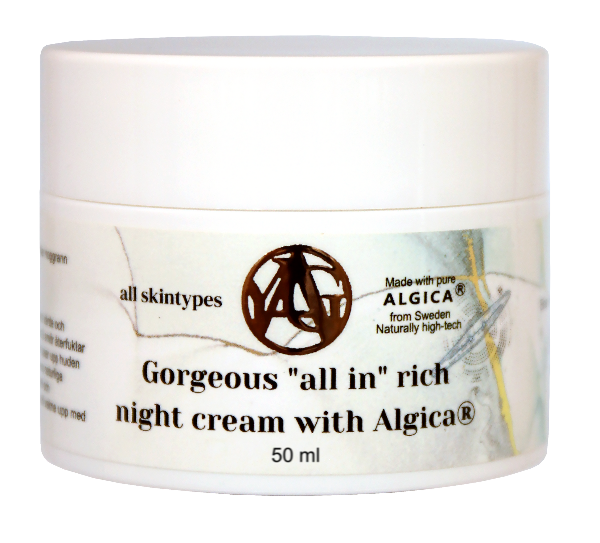 Gorgeous "all in" rich night cream with Algica ®